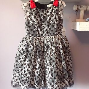 Mickey Mouse printed lace tutu dress